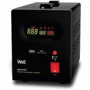 Stabilizator automat de tensiune cu releu 1000VA, negru