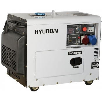 Generator de curent trifazat cu motor diesel HYUNDAI DHY8600SE-T #1
