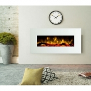 Pluto alb semineu electric de perete