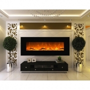 Mars negru semineu electric de perete