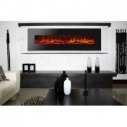 Mars XL negru semineu electric de perete