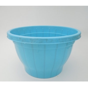 Ghiveci suspendat, culoare bleu, diametru 23 cm + agatatoare, Akbahar Plastik