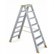 Scara din aluminiu cu urcare pe ambele tronsoane 968/928, 2x8 trepte, Alverosal