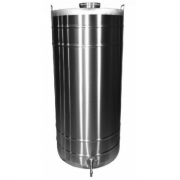 Butoi inox cu capac filet si robinet 180 Litri