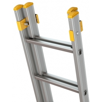 Scara profesionala forte cu doua tronsoane culisanta 8712, 2x12 trepte, Alverosal #4