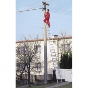 Scara profesionala forte cu doua tronsoane culisanta 8714, 2x14 trepte, Alverosal