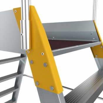 Platforma mica forte cu trepte pe ambele parti 9706, 2x6 trepte, Alverosal #3