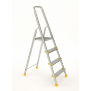 Scara dubla din aluminiu cu urcare pe un tronson 913, 1x3 trepte, Alverosal