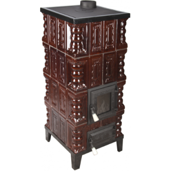 Soba de teracota  B4R+P+V(8KW), cu picioare din otel, Honest