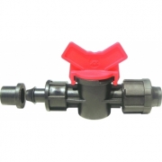 Minivana star conector cu guler banda picurare 17 mm, Palaplast