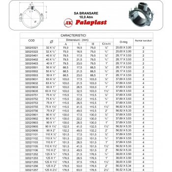 Sa bransare 63x1/2'', Palaplast #2