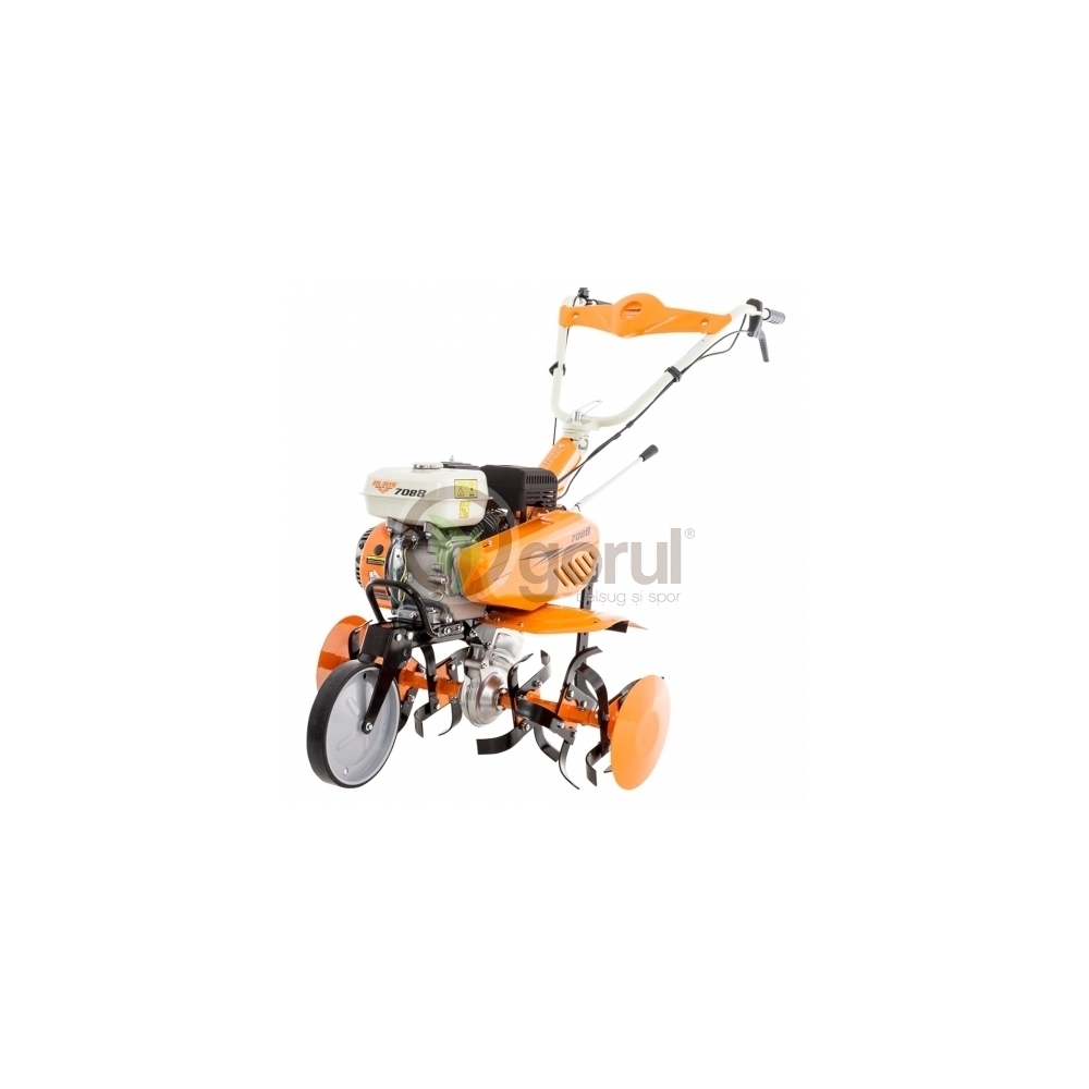 Motosapa Ruris 7088 ACC+roti cauciuc+plug+adaptor+cultivator, benzina ...
