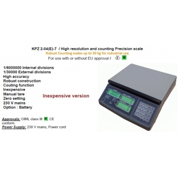 Cantar functie numarare piese , dimensiuni 220x315 mm, capacitate maxima 6 kg,  cu certificare metrologica