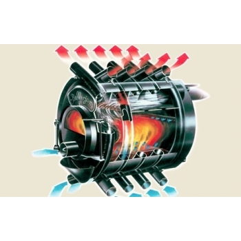 Soba canadiana pe lemne Vancouver, cu usa de otel, putere 11kw, volum incalzit 200m cubi #3